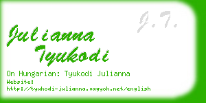 julianna tyukodi business card
